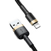 Baseus kabel Cafule USB - Lightning 1,0 m 2,4A złoto-czarny