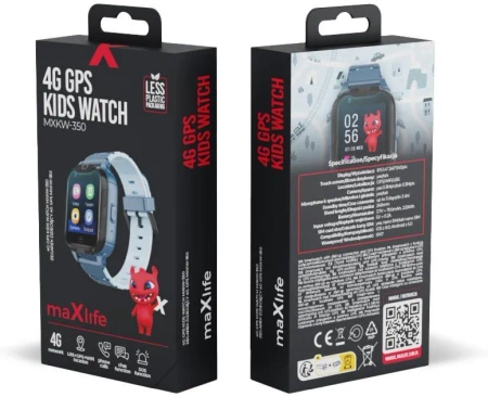 Smartwatch Maxlife MXKW-350 4G niebieski GPS WiFi